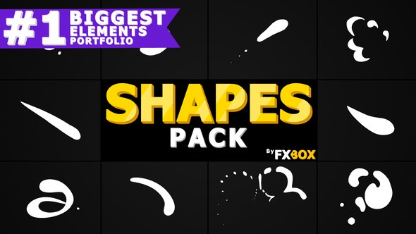 Shape Elements | After Effects Video Displays template preview
