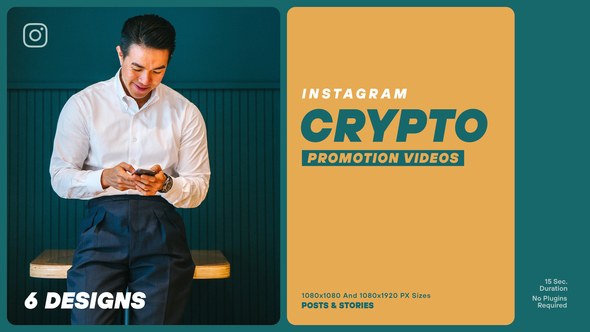 Videohive Crypto Instagram Promotion Product Promo template preview