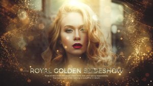 Videohive Royal Golden Slideshow Video Displays template preview