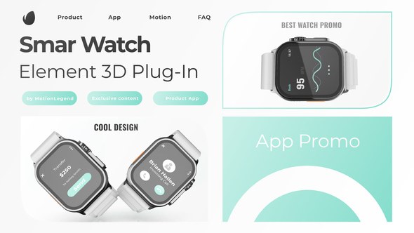 Videohive Smart Watch App Presentation Product Promo template preview