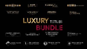 Luxury Titles Bundle Video Displays template preview