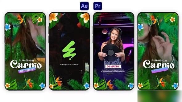 Videohive Tropical Summer Instagram Story Elements template preview