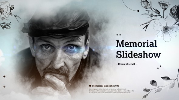 Videohive Memorial Slideshow 55390179 Video Displays template preview