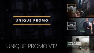 Unique Promo v12 | Corporate Presentation Video Displays template preview