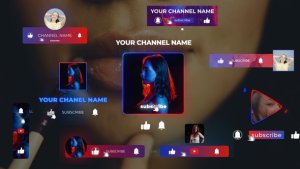 Videohive Subscribe Panels 46834518 Titles template preview