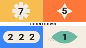 Countdown Minimal Premiere Pro template preview