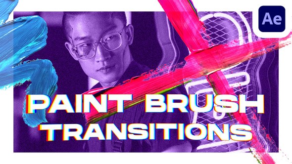 Videohive Paint Brush Transitions Vol. 1 Broadcast-packages template preview