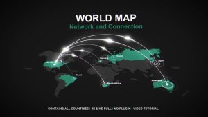 Videohive World Map - Network Infographics template preview