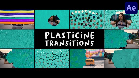 Videohive Plasticine Transitions for After Effects Elements template preview