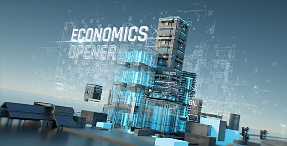 Economics Opener/ Business and Corporate Grow Intro/ HUD UI Breaking News/ Oil and Energy Ident Video Displays template preview