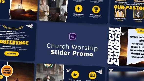 Videohive Church Worship Slide Promo Openers template preview