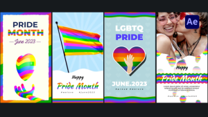 Videohive Pride LGBTQ Stories Pack Elements template preview