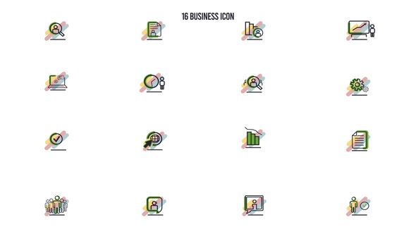 Videohive 16 Business Icon Elements template preview