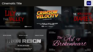 Videohive Cinematic Titles 57861055 Titles template preview