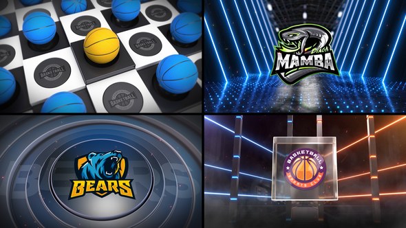 Videohive Basketball Bumper 5 (3-Bumpers) Logo Stings template preview