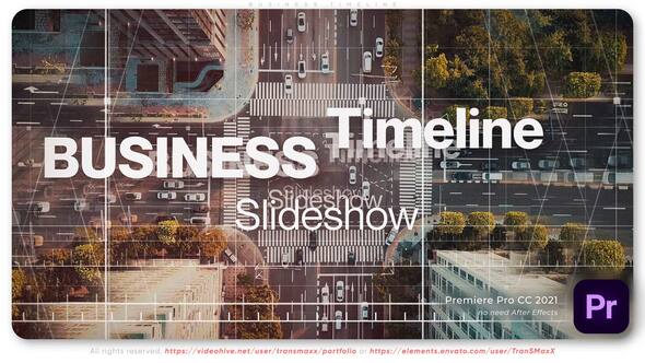 Business Timeline Premiere Pro template preview