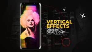Videohive Vertical Dramatic Dual Light Effects | After Effects Elements template preview