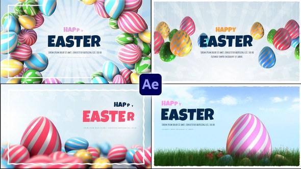 Videohive Easter Greetings Pack Easter template preview