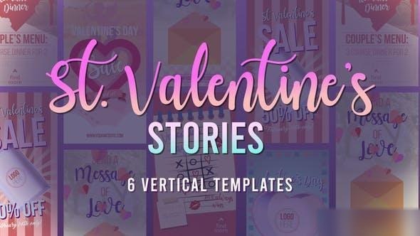 Videohive St Valentine's Stories Openers template preview