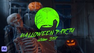 Videohive Halloween Card Logo Stings template preview