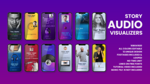 Videohive Story Audio Visualizers Elements template preview