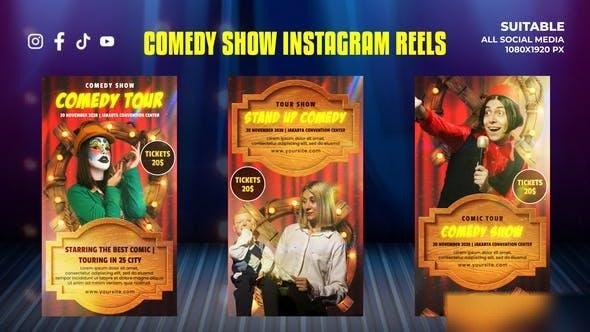 Videohive Comedy Show Instagram Reels Stories Openers template preview
