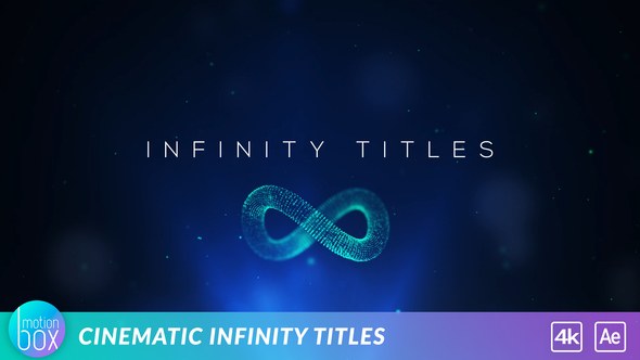 4k Cinematic Infinity Titles Video Displays template preview