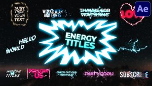 Videohive Energy Titles Pack | After Effects Titles template preview