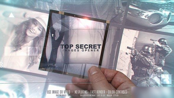 Videohive Top Secret Images Opener Openers template preview