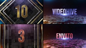 Videohive Metal Cube Countdown Elements template preview