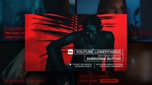 Videohive Animated YouTube Lowerthirds For Ae Elements template preview