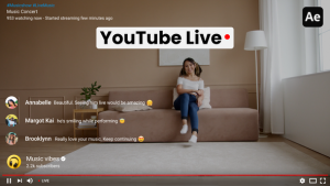 Videohive YouTube Live Elements template preview