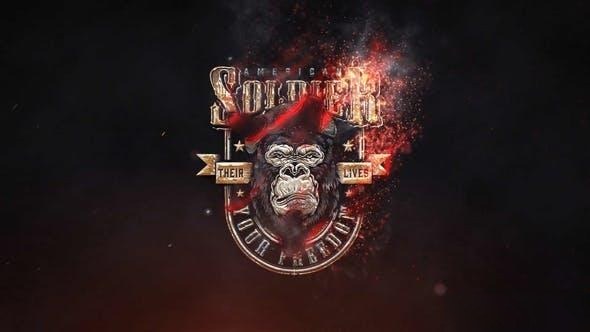 Videohive Burning Fire Logo Reveal Logo Stings template preview