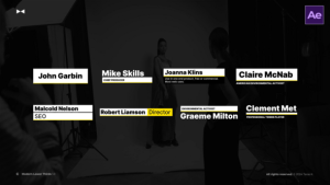 Videohive Modern Lower Thirds  AE Elements template preview