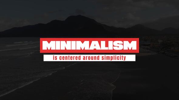 Videohive Minimal Text Animation 49595587 Titles template preview