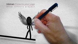Videohive Inkman presents your logo (AE project) Titles template preview