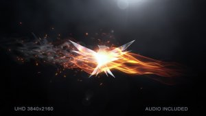 Videohive Elegant Flame Logo Logo Stings template preview