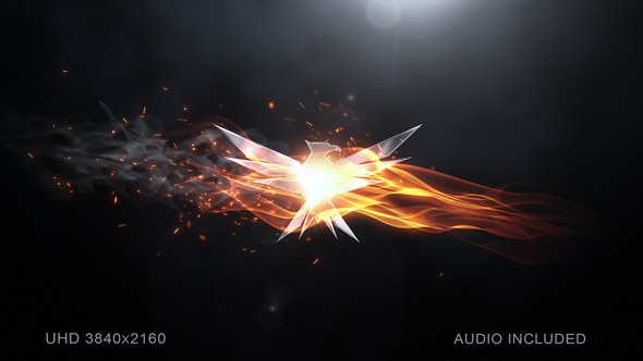 Videohive Elegant Flame Logo Logo Stings template preview