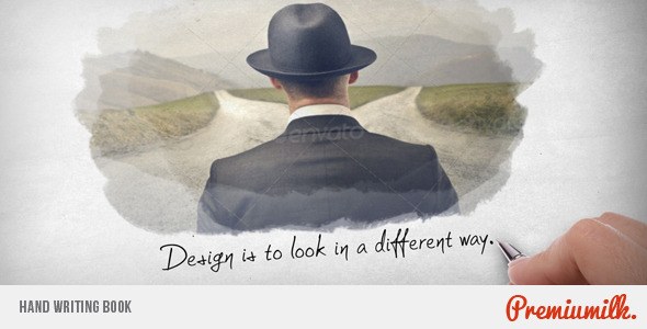 Hand Writing Book - Videohive Video Displays template preview
