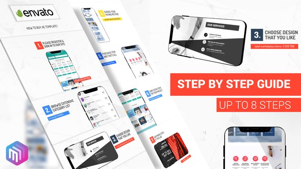 Videohive How To Use - Step by Step Guide. Smartphone Version Video Displays template preview