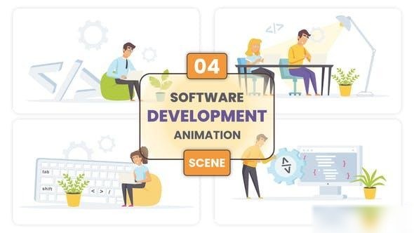 Videohive Software Development illustration Scene