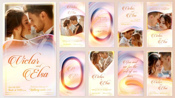 Videohive Wedding Invitation Instagram Reels Stories 55271192 Video Displays template preview