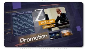 Videohive Z Time | Universal Corporate Promo Video Displays template preview