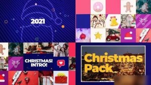 Videohive Merry Christmas Intro Openers template preview