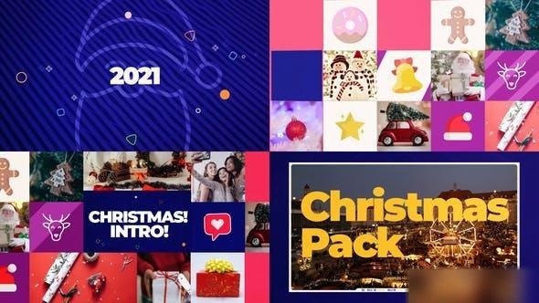 Videohive Merry Christmas Intro Openers template preview