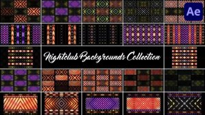 Videohive Nightclub Backgrounds Collection for After Effects Elements template preview