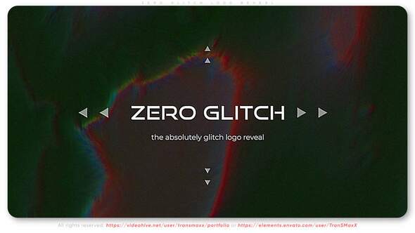 Videohive Zero Glitch Logo Reveal Logo Stings template preview