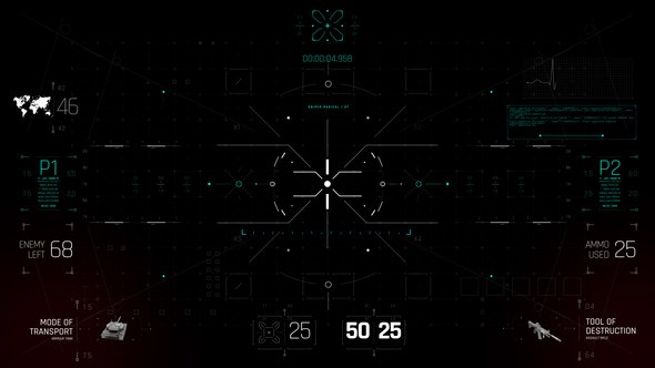 Videohive HUD UI Game Controller Screen 3 Elements template preview