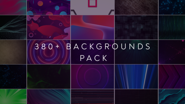Videohive 380+ Backgrounds Pack Elements template preview