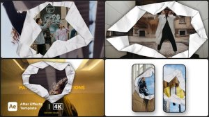 Videohive Paper Unfold Transition Elements template preview